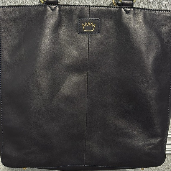 Leather Have Some Fun Today Navy Josie Tote Bag - Picture 10 of 17